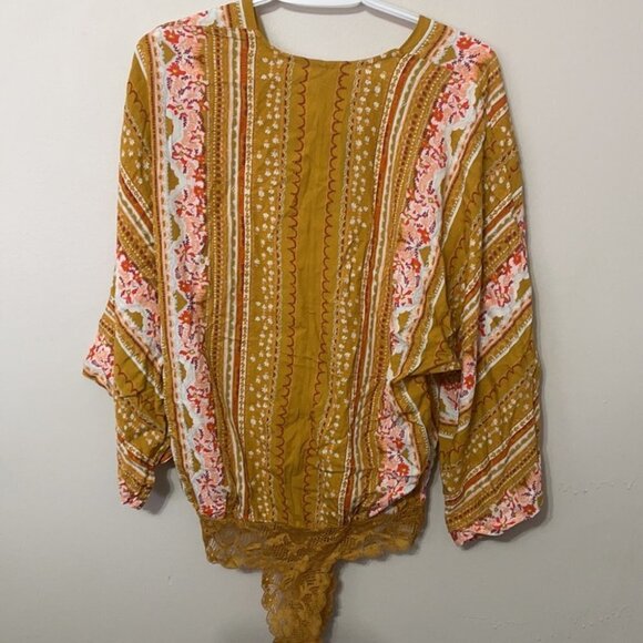 Free People For You Vneck Boho Bodysuit - Picture 5 of 5